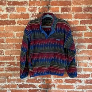 Rare Patagonia laughing waters synchilla pullover